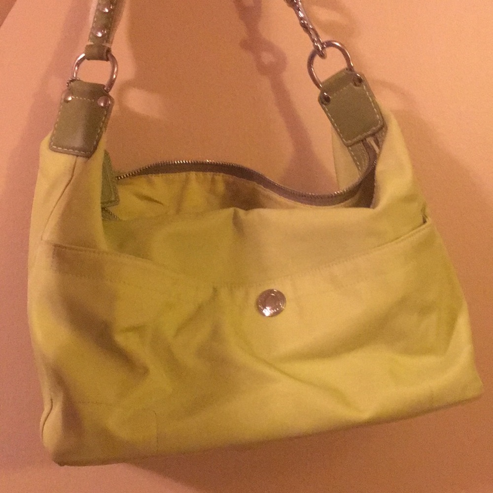 Coach lime green purse